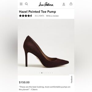 Sam Edelman Hazel Pointed Toe Pump